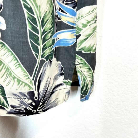 Tommy Bahama Hawaiian Shirt Silk Tropical Short Sleeve Floral Large - Picture 4 of 7